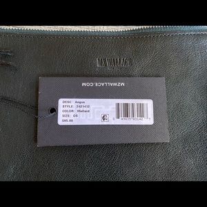 MZ Wallace  pouch/clutch  beautiful mallard green.